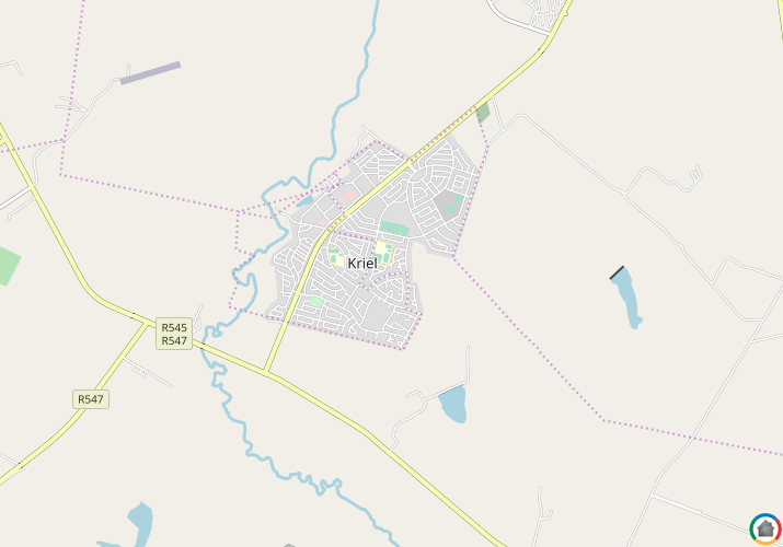 Map location of Kriel